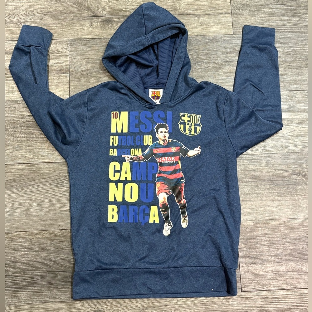Youth Messi soccer hoodie size Large